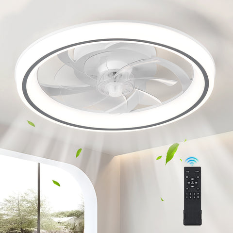 HARPER LIVING Modern Ceiling Fans with Lights and Remote, Dimmabl, 3 Colors Change/6 Speeds/Timing