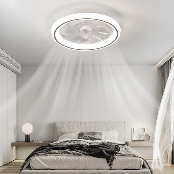 HARPER LIVING Modern Ceiling Fans with Lights and Remote, Dimmabl, 3 Colors Change/6 Speeds/Timing