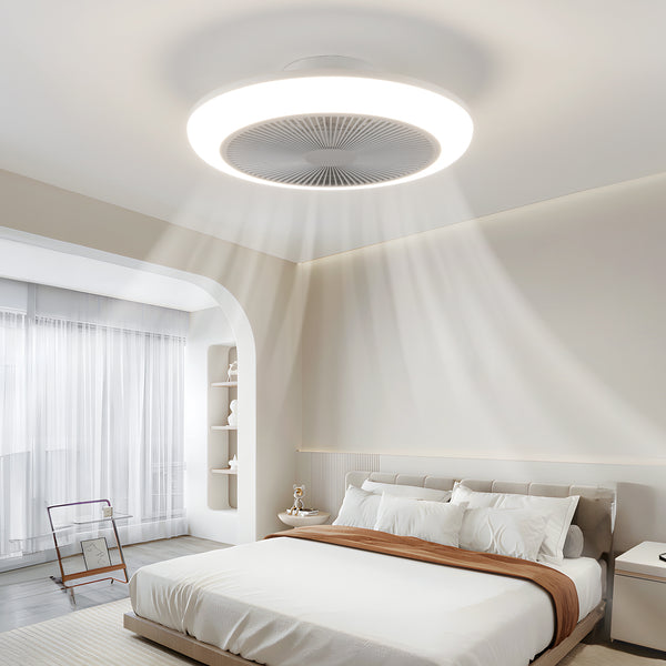HARPER LIVING Ceiling Fan with Lights and Remote, Dimmable, 3 Colors Change/6 Speeds/Timing