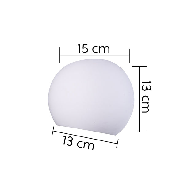 Ceramic Spherical Wall Light, Up/Down White Paintable G9 socket (NO BULB)