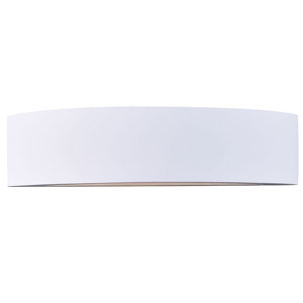 Ceramic Full Semi-Circle Wall Light, Up Light White Paintable Finish E14/SES socket (NO BULB)