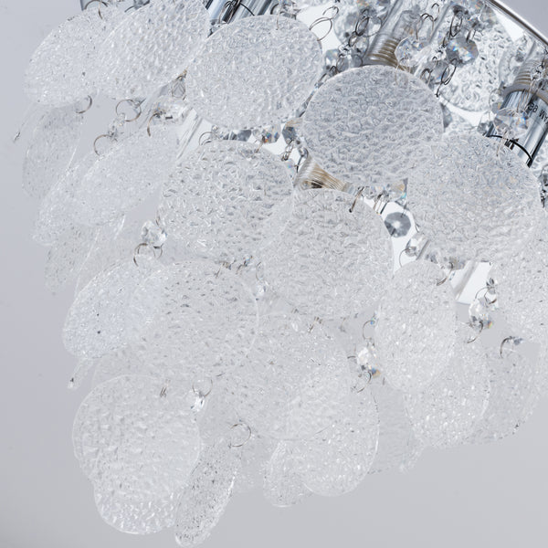 Crystal Ceiling Light, 4 Lights Semi-Flush, Modern Water Resistant (IP44)