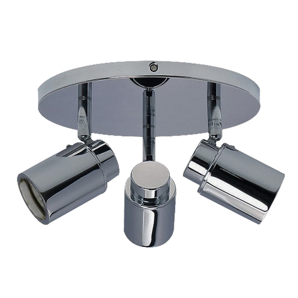 Bathroom Spotlight Ceiling Light, Polished Chrome Finish, Bulbs NOT Included